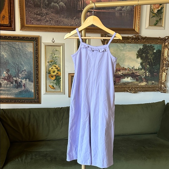 Janie and Jack Pants - Janie and Jack Lavender Wide Leg Jumpsuit